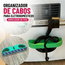 Organizador de Cabos para Eletrodomésticos Enrolador de Fios