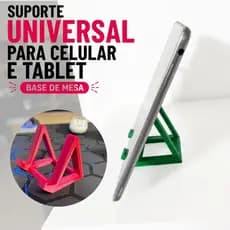 Suporte Universal para Celular e Tablet Base de Mesa para Home Office Estudos PETG