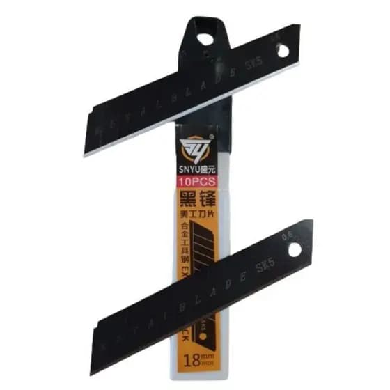 Lâmina Extreme Black Aço Estilete 18mm
