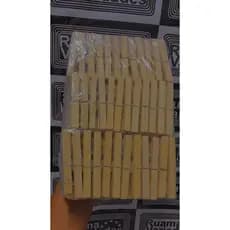 120 prendedores de madeira ou plástico GiGANTE + 1 pano de chão - oferta