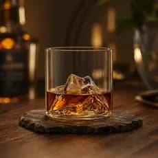 Copo de Whisky Vidro Everest 300ml Montanha Drink Gin Bar Presente Decoração