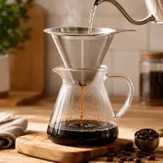 Filtro de Café Inox Reutilizável Coador Permanente Chá Sem Uso de Papel Cozinha