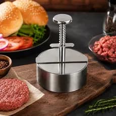 Prensa Modeladora de Hambúrguer Inox Hamburgueria Churrasco