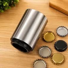 Abridor de Tampa Garrafa Inox Compacto Cozinha e Bar Cerveja Refrigerante
