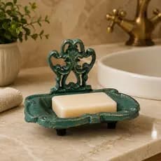 Saboneteira de Ferro Vintage Retrô Banheiro Lavabo Porta Sabonete Decoração Resistente