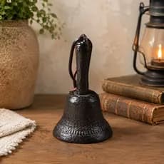 Sino de Ferro Fundido Decoração Vintage Rústico para Mesa e Jardim Sitio
