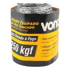 Arame Farpado para cerca 250 Kgf 100 MT Vonder