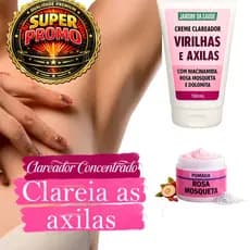 Kit Creme Clareador de Virilhas e Axilas Pomada + Creme Clareador