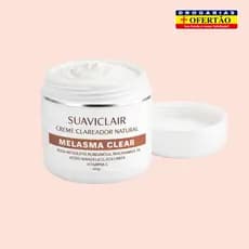 Creme Clareador Suaviclar Melasma Clear 60g | Suavicid NAtural Clareia manchas, melasma e uniformiza a pele naturalmente