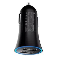 Carregador Universal Veicular para Celular Smartphone Duplo USB 2.4A