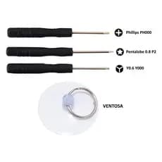 Chaves Abertura Troca de Bateria iPhone + Ventosa 4S 5 5G 5C 5s 6 6G 6s 7 7 G 8 8G Plus