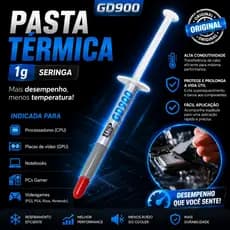 Pasta Térmica Prata Gd900 Original Seringa 1g Para Xbox One 360 Ps3 Ps4 Ps5 Pc Notebook Gamer