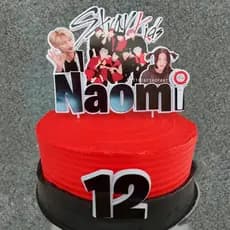 Topo de Bolo Stray Kids Enfeite de Bolo K-pop Cake Topper Army