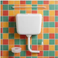 Caixa de Descarga Elevada Bolsa Espude Engate e Tubo de Descida Branco Astra