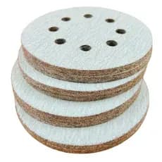 Disco Lixa Pluma 125mm 8 Furos Lixadeira Roto Orbital Kit com 10 unidades