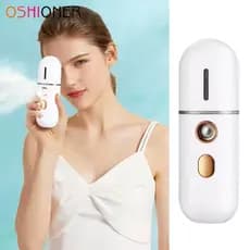 Mini umidificador facial portátil recarregável, spray frio de hidratação, dispositivo de beleza