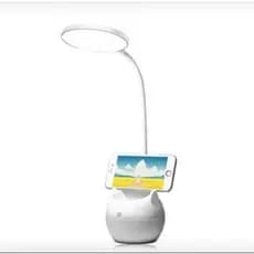 Luminária de mesa com Suporte para celular