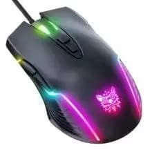 Mouse Gamer ONIKUMA CW905 com Fio, 6 Níveis Ajustáveis, 6400 DPI, 7 Botões Programáveis, Modos de Iluminação