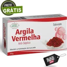 Sabonete Argila Vermelha Antisséptico Natural - Lianda 90g