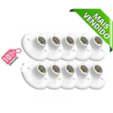 30 Luminárias Plafonier Plafon Redondo Lâmpada Teto Bivolt E27 Soquete Bocal 100w