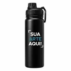 Kit com 5 Pçs, 15 Pçs ou 25Pçs Garrafa Térmica 800ml Personalizada a Laser