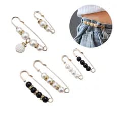 6 Broche Alfinete Ajuste Roupas Largas Decote Barra Calça