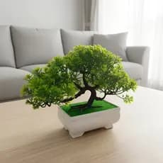 Plantas artificial decoração Bonsai Realista Com Vaso Enfeite Decorativa