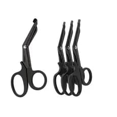Kit 2 a 10 Tesoura Ponta Romba Pequena Edc Aph tático Samu Bombeiros Primeiros Socorros Sem Ponta