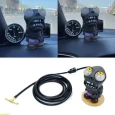 moonlighty Car Turbos Boneca Universial Auto Accessiores Bonecas Olhos Grandes Ornamento Carro