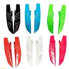 moonlighty 2 Pçs Moto Capacete Da Bonito Chifre Neve Esportes Adesivo Decorativo