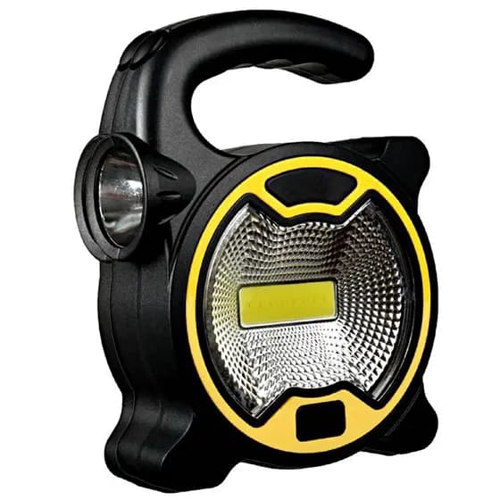 Lanterna Refletor Led 2 em 1 1w + 3w Emergência Portátil Pesca Acampamento Oficina