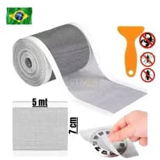 Tela Protetora Ralo  E Grelhas Adesivo 5M Filtro Para Banheiro Quintal Coletor De Cabelo Anti Inseto
