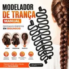 Modelador de Trança Manual Acessório Profissional Penteado Cabelo Feminino