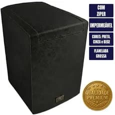 Capa para Máquina De Lavar Premium Impermeável Electrolux Brastemp Consul Ziper 11 12 13 14 15 18 kg