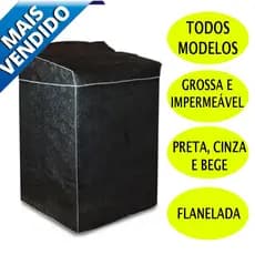 Capa para Máquina de Lavar Korino Flanelado Imeprmeável Premium Brastemp Electrolux Consul Todos KG