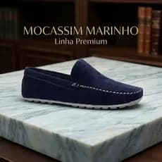 Mocassim Drive Masculino Camurça Macio Calce Fácil Dia a Dia