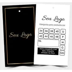 ETIQUETAS COM SUA MARCA PARA ROUPAS 1000 UNIDADES TAG PROMOÇÃO