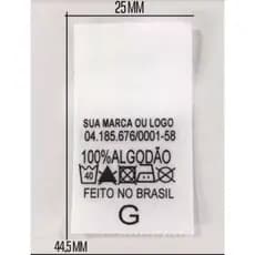 ETIQUETA DE ROUPA COMPOSIÇÃO  COM SUA MARCA 1.000 UNIDADES RESISTENTE TOP PROMOÇÃO