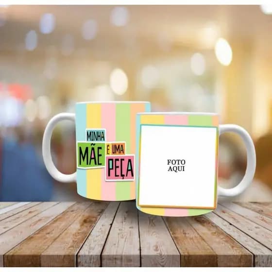 Caneca Personalizada de Porcelana dia das mães PROMOÇÃO