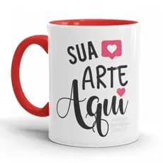 Caneca de porcelana colorida