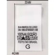 ETIQUETA DE ROUPA PERSONALIZADA COM SUA MARCA 1.000 UNIDADES RESISTENTE TOP PROMOÇÃO