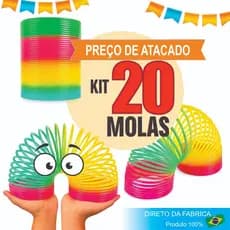 20 Mola Maluca Colorida Lembrancinha Prenda Brinquedo Barato