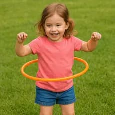 4 Bambolê Para Criança Pequena Arco 42cm Colorido Brinquedo