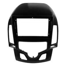 Moldura 9" Polegadas Hyundai I30 2008 A 2012 Preto Fosco Ar Digital