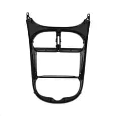 Moldura 9" Polegadas Peugeot 206 2001 A 2010 Preto Fosco