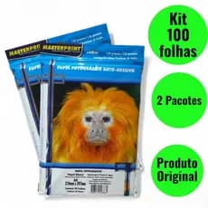 Papel Fotográfico Adesivo 130G Glossy 100 Folhas A4 MASTERPRINT (ADESIVO)