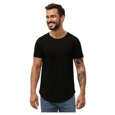 Camiseta Longline, oversized, proteção UV, barra redonda, VÁRIAS CORES, casual, balada, treino, academia.