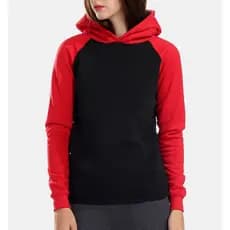 Moletom Canguru Feminino Raglan Capuz Bolso