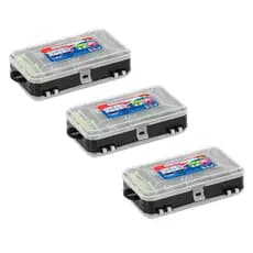 Kit 3 Caixas Estojo Organizador Multiuso Acessórios Ferramentas Pesca Joias Objetos Resistente Leve