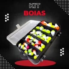 Kit de Pesca Premium Boias Isopor Lambari Caixa Estojo Organizadora Multiuso Acessórios Bóia Pescar